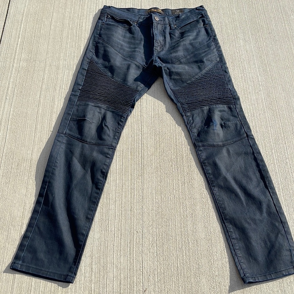 Ring of Fire Mens Dark Navy 32x32 Slim Jeans